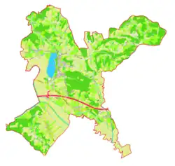 Mapa konturowa gminy Sveta Trojica v Slovenskih goricah, blisko centrum na lewo u góry znajduje się punkt z opisem „Sveta Trojica v Slovenskih goricah”