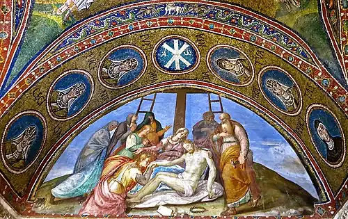 Luca Longhi, Złożenie Chrystusa do grobu