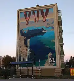 Mural przy ul. Armii Krajowej 61 w Tczewie