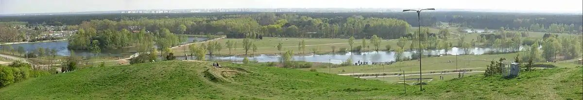 Panorama z Góry Myślęcińskiej – widok na południe