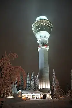 Wieża Puijo w Kuopio w Finlandii