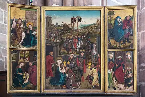 Ołtarz Trzech króli, (ok. 1460) Kościół św. Wawrzyńca w Norymberdze
