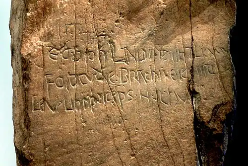 Inskrypcja łacińsko–walijska(Aberconwy, 1198–1230 )