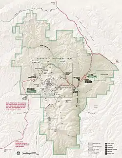 Plan Park Narodowy Pinnacles