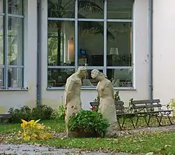 Rzeźba przed pijalnią czekolady