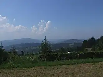 Widok z polany Nad Nowinami