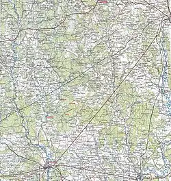 Okolice, w których toczy się akcja powieści F.Czarnyszewicza „Nadberezyńcy”