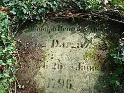 Nagrobek dawnego właściciela Wandajn