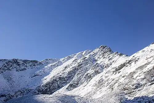 Szczyt Pietrosul Rodnei zimą (2020)