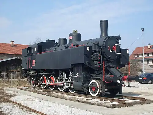 Parowóz JŻ 53-019 w Nakle