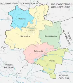 Plan powiatu namysłowskiego