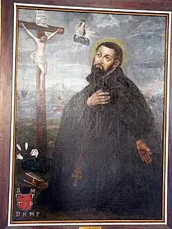 Obraz Francis Xavier z herbem Bogoria