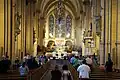 Nawa główna z widokiem na ołtarz główny podczas Mszy św. ku czci patrona katedry, św. Liboriusza
