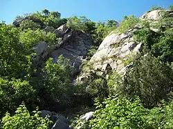 Skały od północnej strony