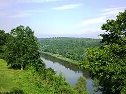 Niemen w okolicy grodu