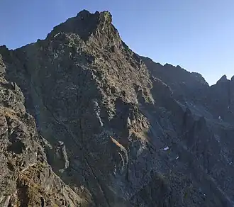 Niżnie Rysy. Widok z Żabiego Mnicha