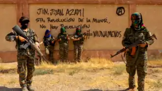 Bojowniczki IFB w akcie solidarności z ruchem Ni una menos