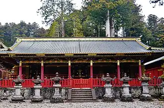 Jeden z pawilonów służących do przechowywania przedmiotów sakralnych