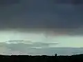 Virga z kończącej się chmury Nimbostratus