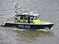 Łódź patrolowa MPS na Tamizie