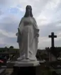 Nagrobek z figurą NMP