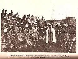 Rafael de Nogales Méndez ze swoim kurdyjskim ochroniarzem podczas oblężenia Wanu