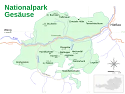 Plan Park Narodowy Gesäuse