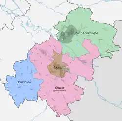 Plan powiatu oławskiego