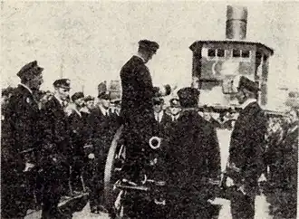 Działo na pokładzie „Stefana Batorego” 1920 r.