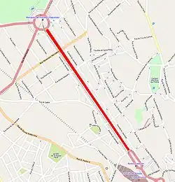 Plan przebiegu ulicy