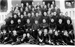 Obłóczyny kleryków Stowarzyszenia Misji Afrykańskich w Seminarium w Nininie w 1936 roku