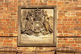 Herb na ratuszu w Obrzycku