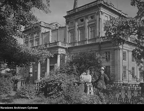 Widok z północnego zachodu w 1925