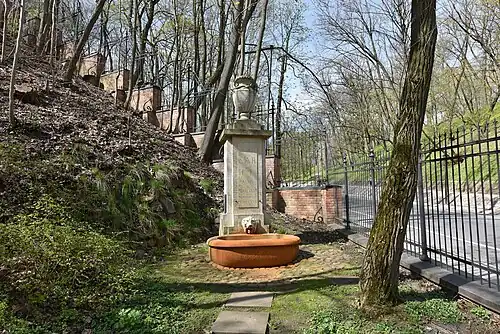 Obudowa źródła w Łazienkach w Warszawie