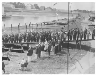 Chrzest łodzi w roku 1930