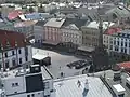 Ołomuniec – Horní Náměstí, widok z wieży kościelnej