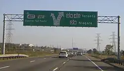 Wjazd na 407 w Burlington