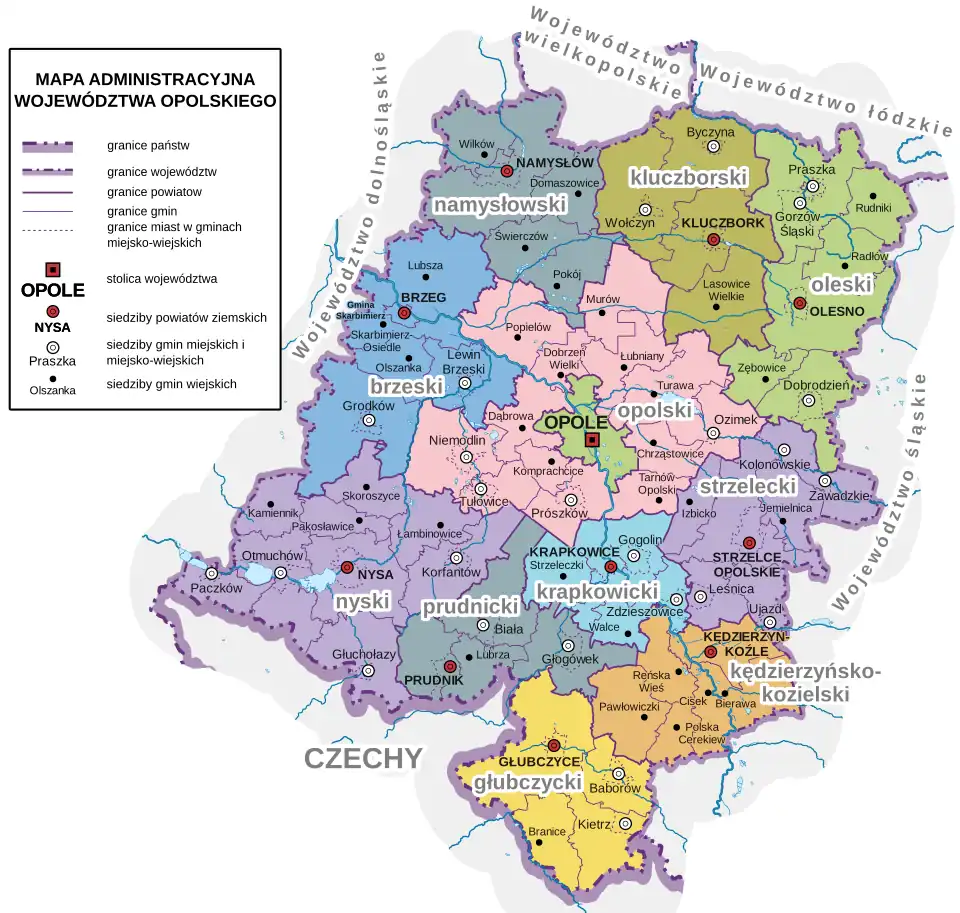 Plan województwa opolskiego