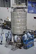 Przygotowywanie statku Cygnus S.S. Deke Slayton II do startu w Centrum Kosmiczne Johna F. Kennedy’ego