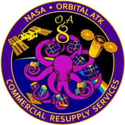 Emblemat Cygnus CRS OA-8E