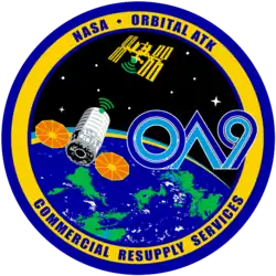 Emblemat Cygnus CRS OA-9E