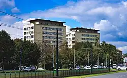 Widok od strony al. Andersa,os. Albertyńskie 14 i 15