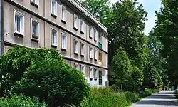 Widok od ul. Mościckiego(os. Krakowiaków 39)