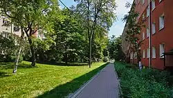 Wnętrze osiedla, bloki 17, 18 i 20