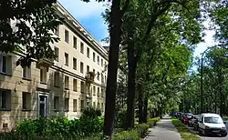 Południowa strona osiedla, widok od ul. Orkanaos. Stalowe 13