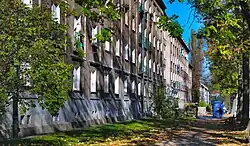 Wschodnia strona osiedla, widok od ul. Wojciechowskiego (os. Zielone 16 i 13)