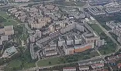 Osiedle widziane z lotu ptaka