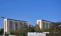 Bloki Osiedla Prądnik Biały Zachód znajdujące się przy ulicy