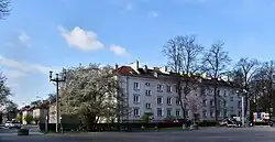 Wschodnia strona osiedlaTutaj rozpoczęto budowę Nowej Huty