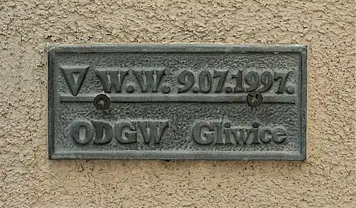 Zasięg wód Odry w 1997